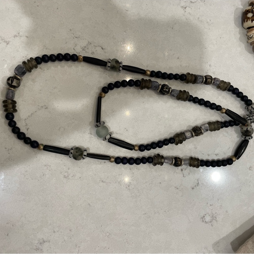 Twine and twig necklace